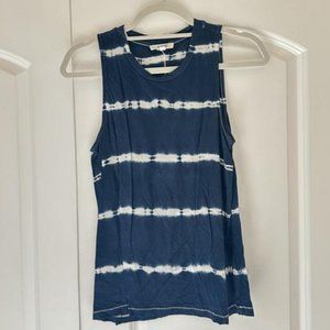 Splendid Navy Tie Dye Sleeveless Top